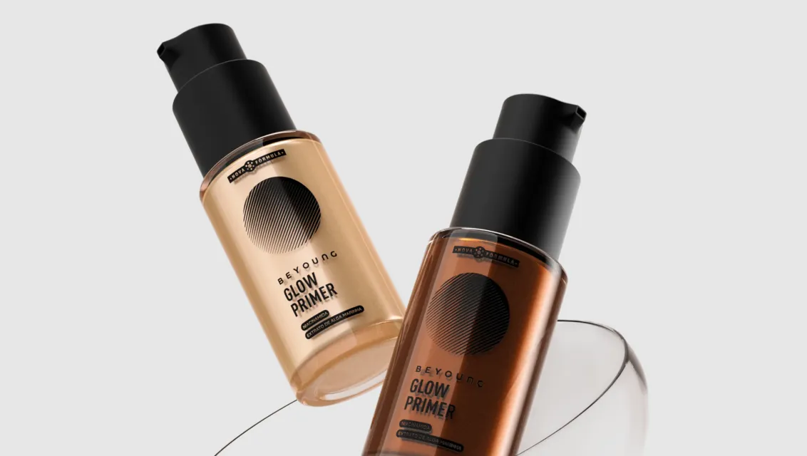Dois frascos do Glow Primer da Beyoung